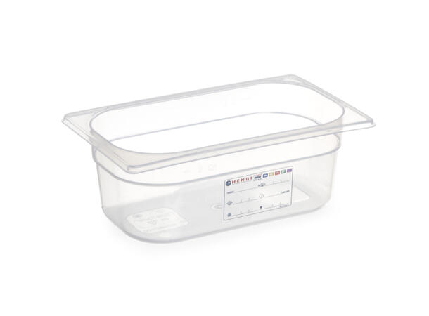 HACCP kantine 1/4 GN, transparent 200 mm