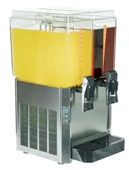 Juice dispenser, elektrisk. Promek VL223 2x11,5 liter. Rustfri utførelse 