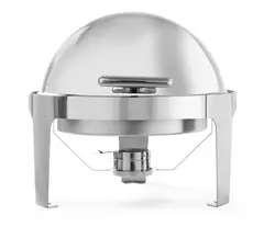 Chafing dish med roll-top, rund, Supreme 5,6 liter