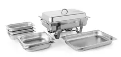 Chafing dish sett, Fiora + 5 konteinere 1/1 GN + 1/2 GN + 1/3 GN