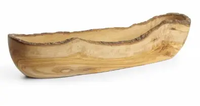 Skål, oval oliventre 400x90x80 mm 