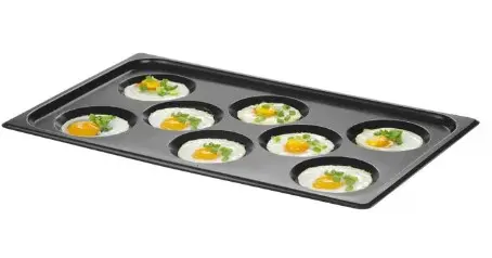 Brett til egg, non-stick GN 1/1 26 mm, aluminium 