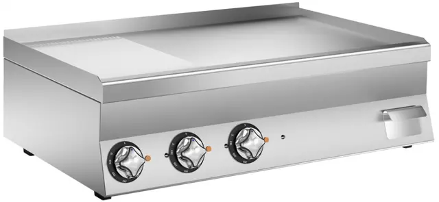 Flatgrill 1/3 Rillet Chrome, 3 stekesoner 