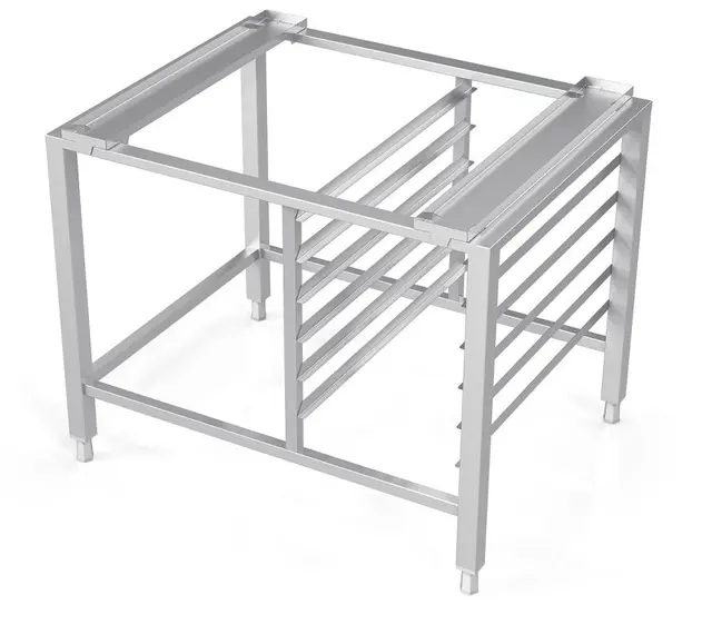 Stativ for ovner med rack for 6x 60x40cm BxDxH: 90x75x71cm 