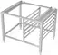 Stativ&#160;for&#160;ovner med rack for&#160;1/1&#160;GN BxDxH:&#160;72x65x75cm