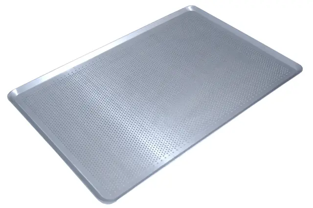 Bakebrett aluminium, perforert BxDxT: 60x40x0,14cm 