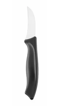 Universalkniv, buet Svart, German rustfritt stål 