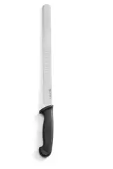 Skinke/kebab kniv med Granton-kant Svart, lengde 490 mm