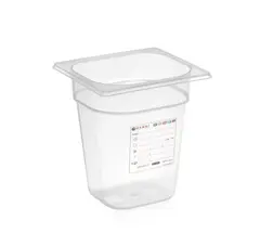 HACCP kantine 1/6 GN, transparent 200 mm