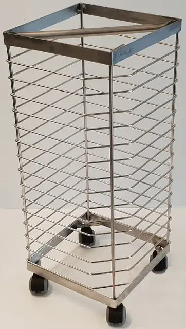 Rack for 15 pizzapanner ø40cm LxDxH: 31,5x31,5x78cm 