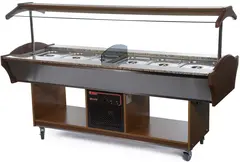 Kombibuffet, Dark&#160;Walnut Kapasitet 6/1 GN