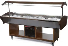 Kj&#248;lebuffet, Dark Walnut Kapasitet 6/1 GN