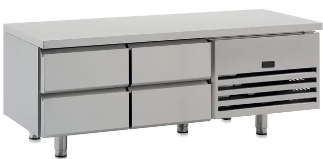 Grillfrysebenk 4 skuffer LxDxH: 160x70x60 cm 